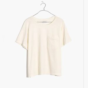 Madewell Soft Fade Cotton Oversized Pocket Tee Size XXL